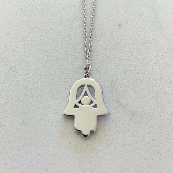 Touchstone Crystal Hamsa Necklace - Picture 3 of 5